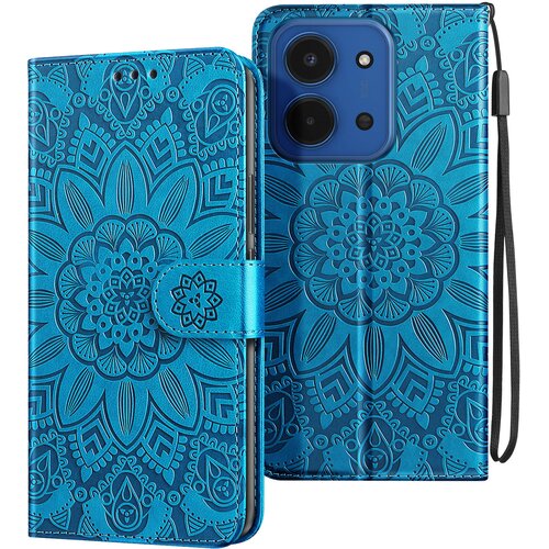 AVIZAR Denarnica etui za Redmi 15C z motivom mandale in držalom za kartice, Modra, (5000189003) Cene