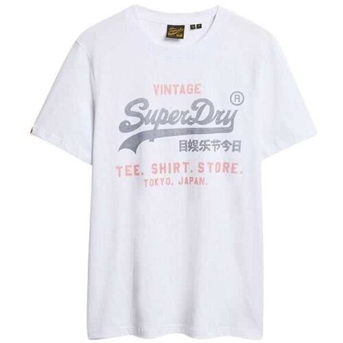 Superdry bela muška majica SDM1012212A-01C Slike