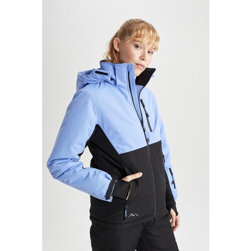 Defacto Fit Water Repellent Regular Fit Hooded Fleece Lined Jacket Cene