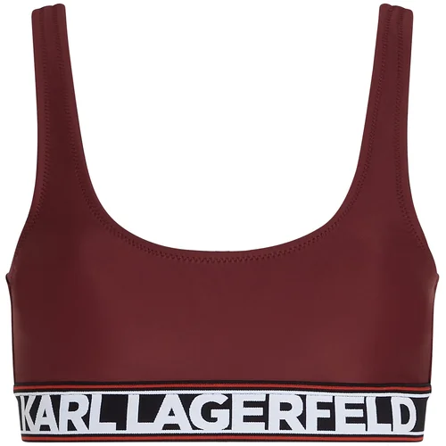 Karl Lagerfeld Bikini gornji dio merlot / bijela