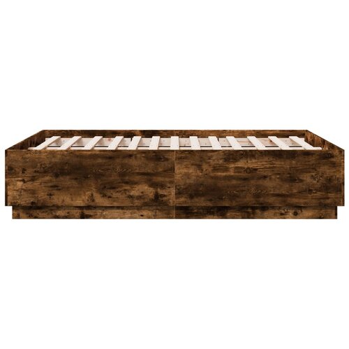  Okvir za krevet boja hrasta 120x190 cm konstruirano drvo Slike