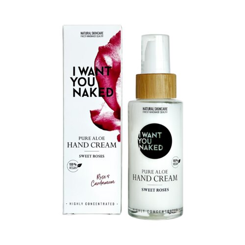 I WANT YOU NAKED Sweet Roses Pure Aloe Hand Cream Cene