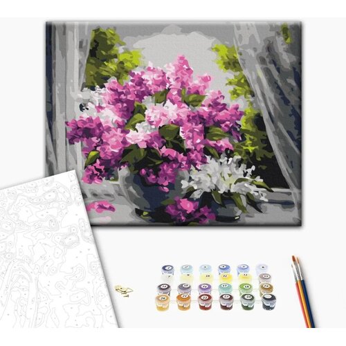  Slika za samostalno slikanje - Flowers in the window 50x40 Cene