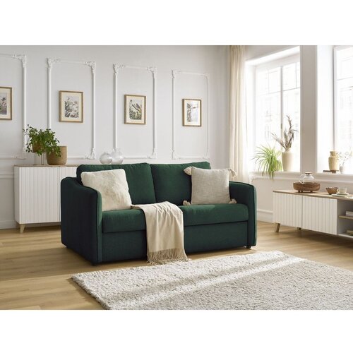 Bobochic Paris Zelena sedežna garnitura za spanje/raztegljiva 178 cm Lenny &amp;ndash; Slike