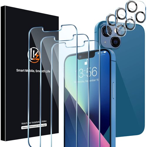 9H Komplet 3x za&scaron;čitno kaljeno steklo in za&scaron;čita kamere za iPhone 13 Pro Max / 14 Max / 14 Plus, HD prozorno, (5000249397) Cene