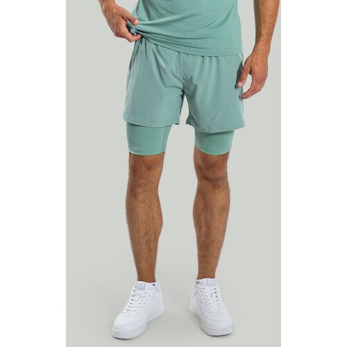 STRIX Mu&amp;scaron;ke kratke hlače ULTRA 2in1 Agave Slike