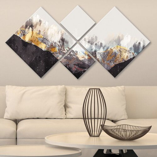 Wallity slika 4MDF1348584512, 60x115 cm, 4 dijela Cene