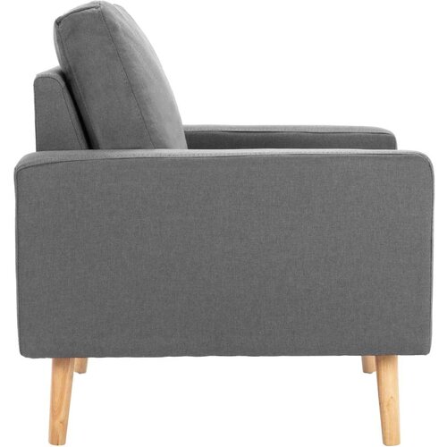  2-dijelni set sofa od tkanine svjetlosivi Slike