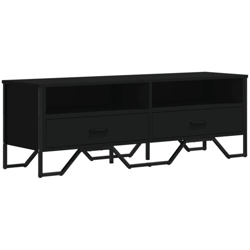 Maison Chic TV omarica - TV enota - Televizijska omarica črna 122x34x41 cm inženirski les, (21700624) Slike