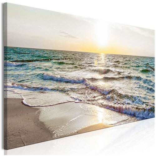  Slika - Calm Waves (1 Part) Narrow Grey 120x40 Slike
