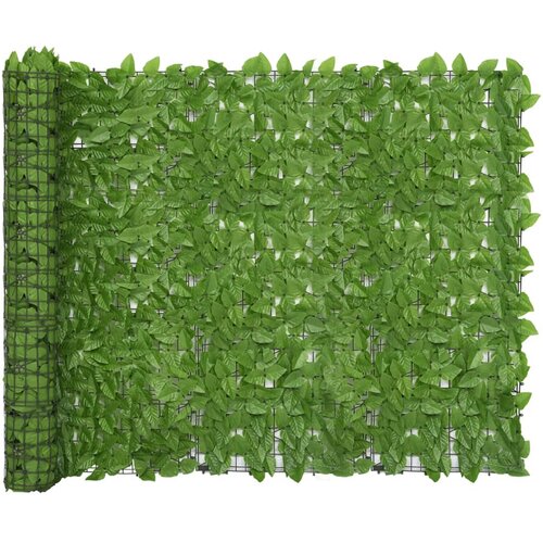 VidaXL Balkonski zastor sa zelenim li&amp;scaron;ćem 600 x 150 cm Slike