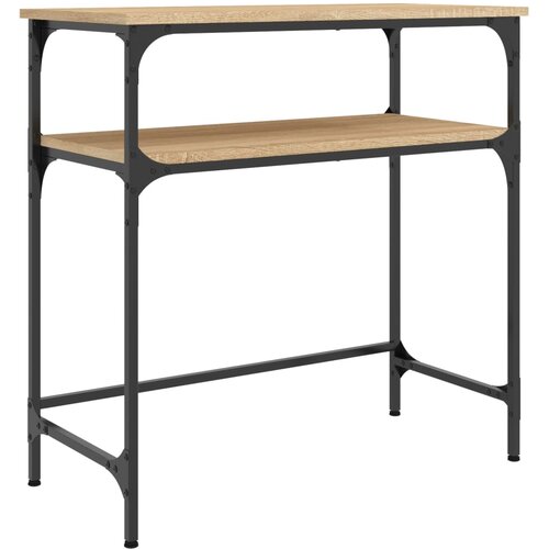 Maison Chic konzolna miza - miza ob steni sonoma hrast 75x35,5x75 cm inženirski les, (21785811) Cene