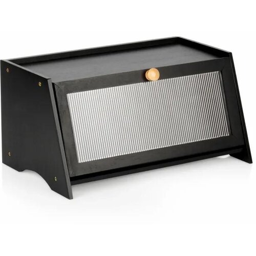Vilde 229318 - crna kutija za hleb - bambus 40x25x20cm Slike