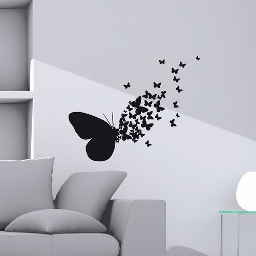  Okrasna nalepka "Butterflies Silhouettes" (31 cm x 31 cm) Cene