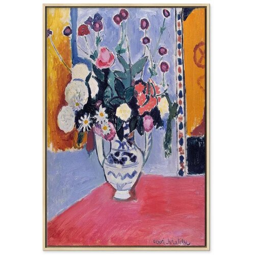  Slika - Henri Matisse &amp;ndash; Bouquet in a Two-Handled Vase 40x60 U prirodnom drvenom okviru Slike