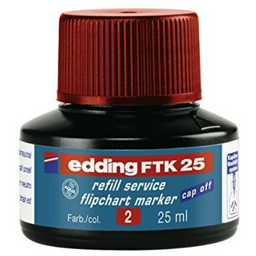 Edding refil za flipchart markere e-ftk 25, 25ml crvena Slike