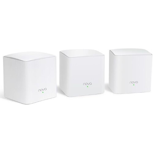 Tenda Mesh WiFi AC1200 - Nova MW5C (3 paketi; 300 Mbps 2,4 GHz + 867 Mbps 5 GHz; 2 vrata 1 Gbps) Slike