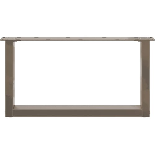  Noge za klub stolić U-oblik 2 kom Prirodni čelik 60 x (30-31) cm Čelik Slike