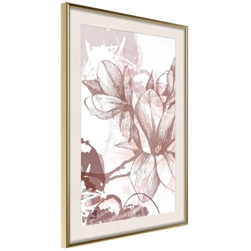  Poster - Drawn Flower 40x60