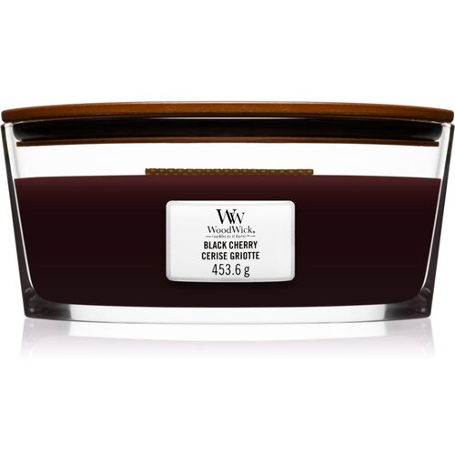 WoodWick Black Cherry mirisna svijeća s drvenim fitiljem (hearthwick) 453 g Slike