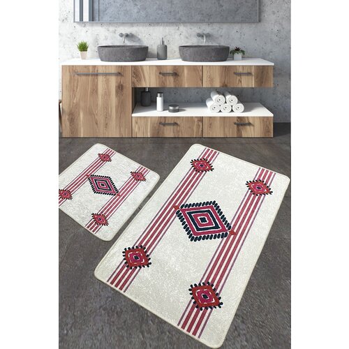  Meore Multicolor Bathmat Set (2 Pieces) Cene