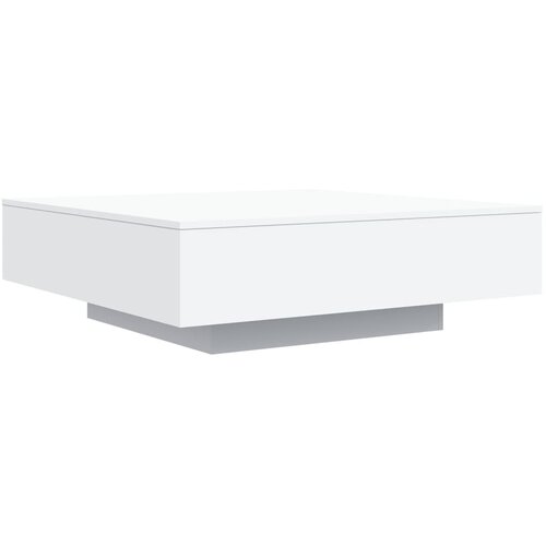 Maison Chic Klubska mizica - kavna mizica - Nizka mizica bela 100x100x31 cm inženirski les, (21755277) Cene
