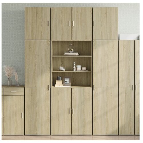 vidaXL Visoka komoda boja hrasta 80x42 5x249 cm od konstruiranog drva Cene
