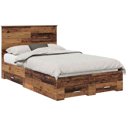  Krevetna konstrukcija Staro drvo 120 x 190 cm Konstruirano drvo Slike