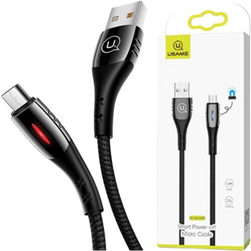 Usams U-TONE MICROUSB BRIDED KABEL 1,2M ZA POLNJENJE 2A ČRN, (21980344) Cene