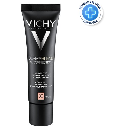 Vichy tečni puder dermablend, 3D correction, 30 beige, 30ml Cene
