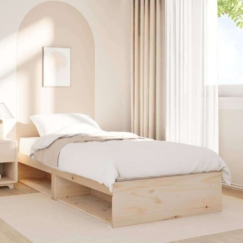VidaXL Dnevni krevet bez madraca 100x200 cm puno drvo bor Slike