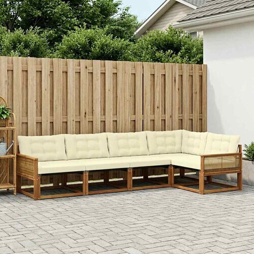  Set vanjskih sofa 5 kom. Prirodna i krem Cijene