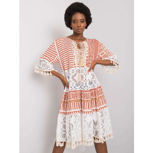 Italy Moda Dress-DHJ-SK-13567.41P-dark orange Cene
