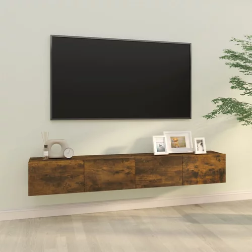  Zidni TV ormarići 2 kom hrast 100x30x30 cm konstruirano drvo