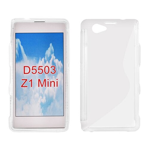  Silikonski ovitek SONY Xperia Z1 mini D550 prozoren Slike