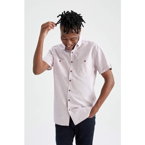 Defacto Slim Fit Poplin Short Sleeve Shirt Slike