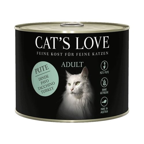 Cat&amp;#039;s Love Mokra hrana za mačke &amp;quot;Adult Turkey Pur&amp;quot; - 200 g Slike