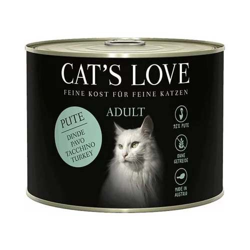 Cat's Love Mokra hrana za mačke "Adult Turkey Pur" - 200 g