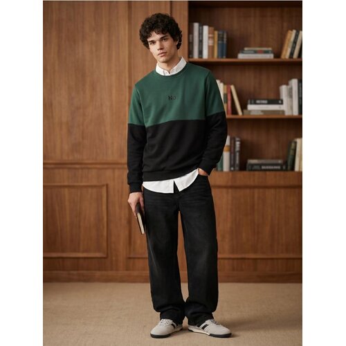 Sinsay Crewneck majica dugih rukava s udjelom pamuka Slike