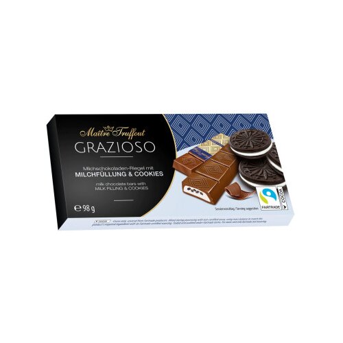 MAITRE TRUFFOUT Čokolada mliječna sa kakao biskvitom 98g Cijene