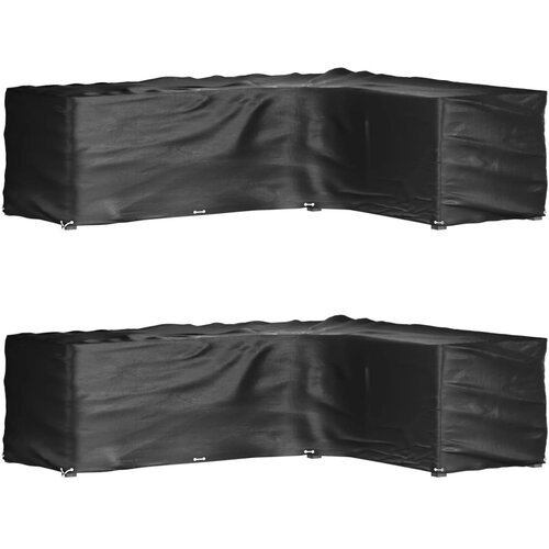 vidaXL Prevleka za pohištvo L oblike 2 kosa 18 obročkov 285x220x80 cm Cene
