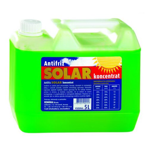 Tekočina proti zmrzovanju solar (5 l) Cene