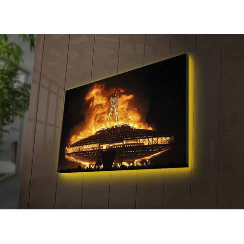 Wallity Zidna slika sa LED osvetljenjem 4570DACTBURN-006, 45x70 cm Cene