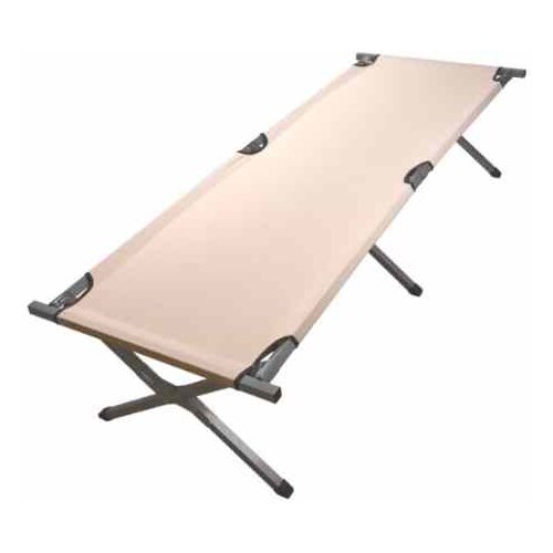  INLEA Sklopiva kamping ležaljka aluminijska AluLounge &amp;ndash; khaki Slike