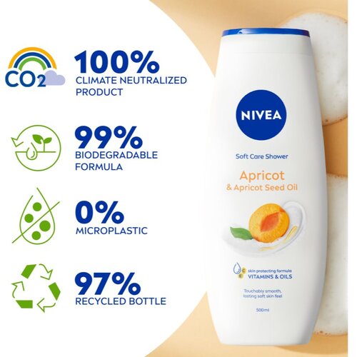 Nivea Apricot &amp;amp; Apricot Seed Oil 500 ml Slike