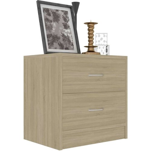 VidaXL Noćni ormarić boja hrasta sonome 40 x 30 x 40 cm od iverice Slike