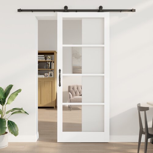 vidaXL Drsna vrata z vložkom 'ORKDAL'Bela 93x232 cm, Notranja vrata z steklom 'ORKDAL'Bela 93x232x4 cm Cene