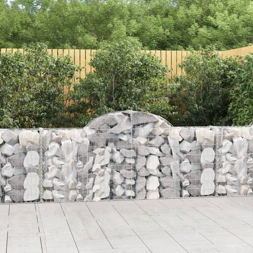  Lučne gabionske košare 2 kom 200x30x80/100 cm pocinčano željezo Cijene