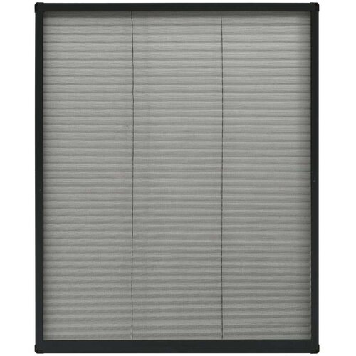 VidaXL Zaslon protiv insekata za prozore antracit 80x100 cm aluminij Slike