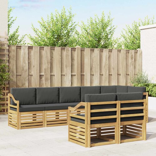  Set vanjskih sofa 8 pcs Bijela i antracit 304 x 126,5 x 73 cm Cene